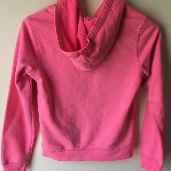 Neon Pink Peace Sign ZIP Hoodie - Picture 6 of 8